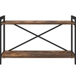 VidaXL Boekenkast Gerookt eiken 80 x 30 x 48.5 cm Bewerkt hout