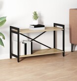 VidaXL Boekenkast Sonoma eiken 80 x 30 x 48.5 cm Bewerkt hout