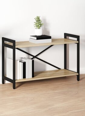 VidaXL Boekenkast Sonoma eiken 80 x 30 x 48.5 cm Bewerkt hout