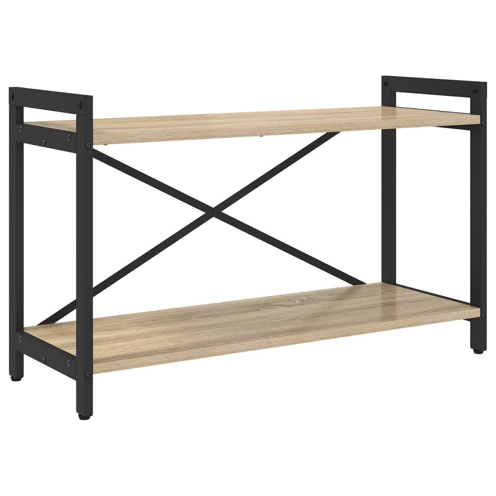VidaXL Boekenkast Sonoma eiken 80 x 30 x 48.5 cm Bewerkt hout