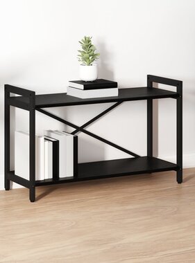 VidaXL Boekenkast Zwart eiken 80 x 30 x 48.5 cm Bewerkt hout