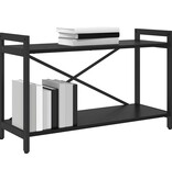 VidaXL Boekenkast Zwart eiken 80 x 30 x 48.5 cm Bewerkt hout