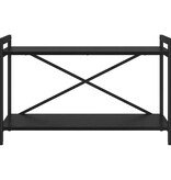 VidaXL Boekenkast Zwart eiken 80 x 30 x 48.5 cm Bewerkt hout