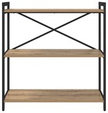 VidaXL Boekenkast artisanaal eikenkleurig 80 x 30 x 83 cm Bewerkt hout