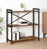 VidaXL Boekenkast Oud hout 80 x 30 x 83 cm Bewerkt hout