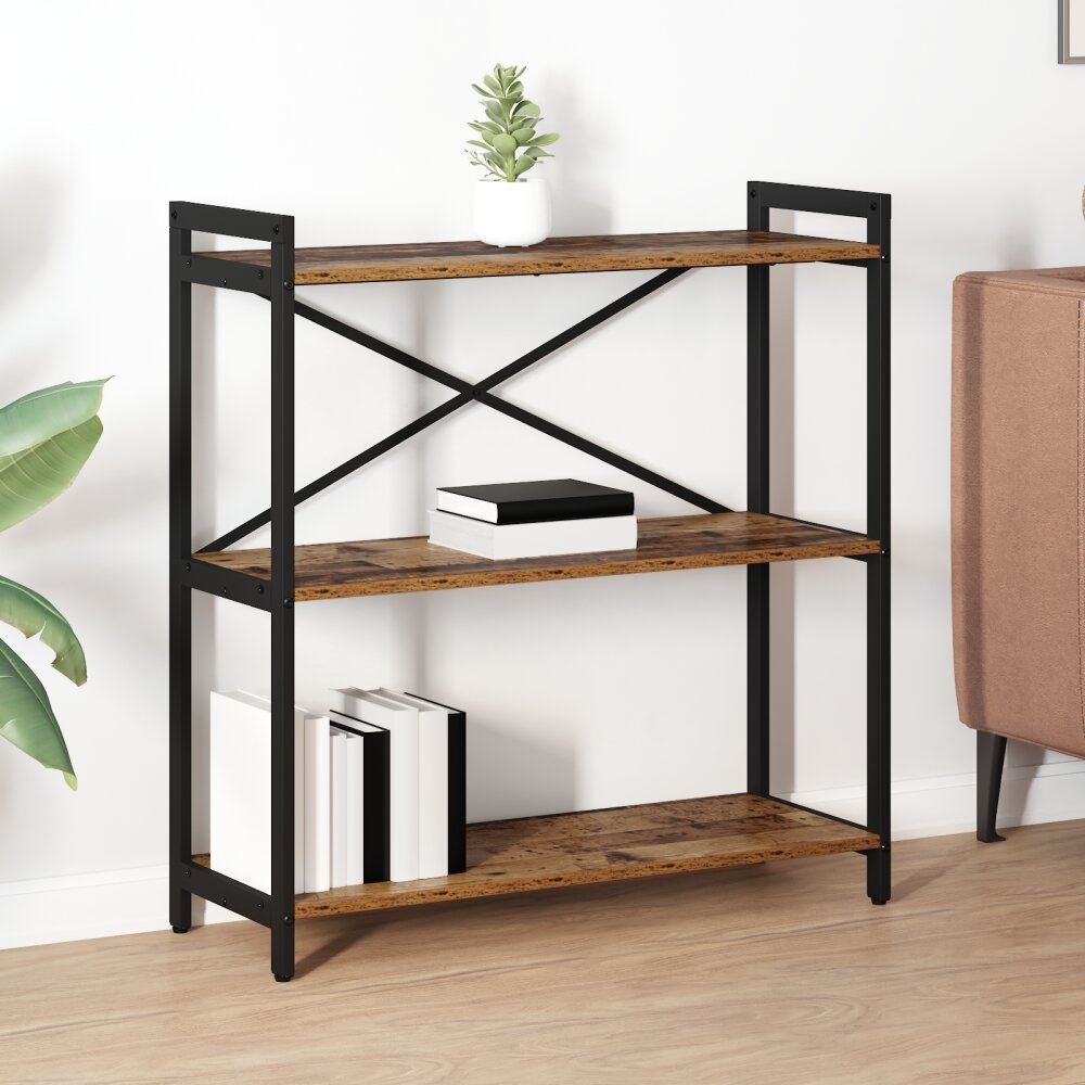 VidaXL Boekenkast Oud hout 80 x 30 x 83 cm Bewerkt hout