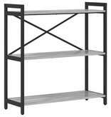 VidaXL Boekenkast Grijs sonoma 80 x 30 x 83 cm Bewerkt hout