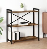 VidaXL Boekenkast Gerookt eiken 80 x 30 x 83 cm Spaanplaat