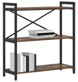 VidaXL Boekenkast Gerookt eiken 80 x 30 x 83 cm Spaanplaat