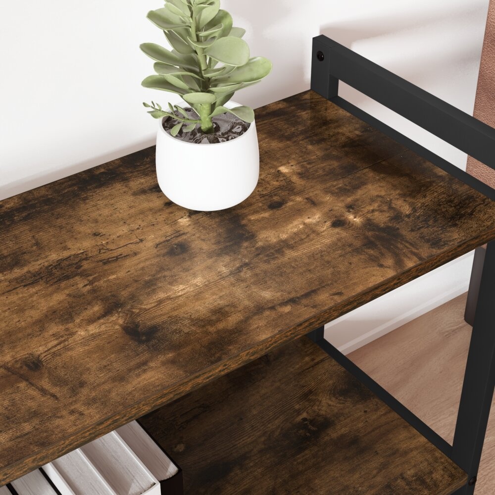 VidaXL Boekenkast Gerookt eiken 80 x 30 x 83 cm Spaanplaat