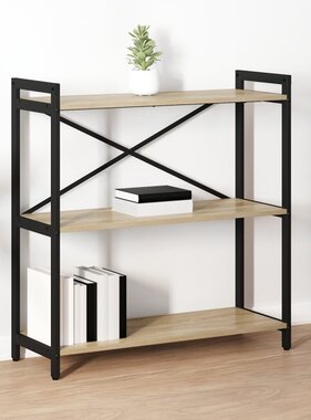 VidaXL Boekenkast Sonoma eiken 80 x 30 x 83 cm Spaanplaat