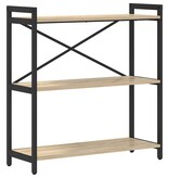 VidaXL Boekenkast Sonoma eiken 80 x 30 x 83 cm Spaanplaat