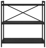 VidaXL Boekenkast Zwart eiken 80 x 30 x 83 cm Bewerkt hout