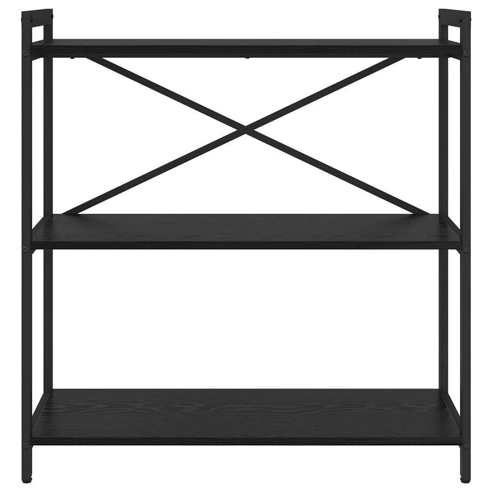 VidaXL Boekenkast Zwart eiken 80 x 30 x 83 cm Bewerkt hout