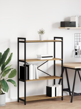 VidaXL Boekenkast artisanaal eikenkleurig 80 x 30 x 118 cm