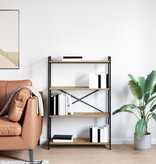 VidaXL Boekenkast artisanaal eikenkleurig 80 x 30 x 118 cm