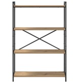 VidaXL Boekenkast artisanaal eikenkleurig 80 x 30 x 118 cm