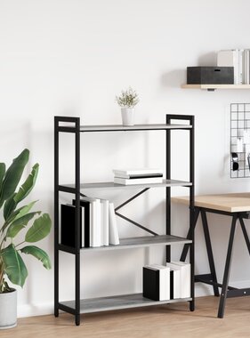 VidaXL Boekenkast Grijs sonoma 80 x 30 x 118 cm Bewerkt hout