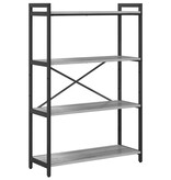 VidaXL Boekenkast Grijs sonoma 80 x 30 x 118 cm Bewerkt hout