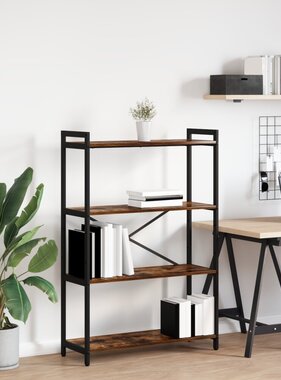 VidaXL Boekenkast Gerookt eiken 80 x 30 x 118 cm Hout