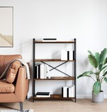 VidaXL Boekenkast Gerookt eiken 80 x 30 x 118 cm Hout