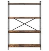 VidaXL Boekenkast Gerookt eiken 80 x 30 x 118 cm Hout