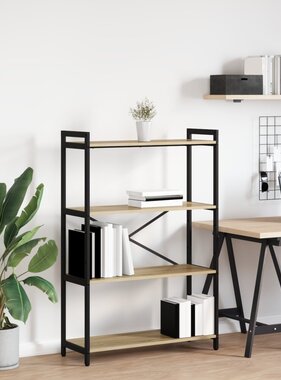 VidaXL Boekenkast Sonoma eiken 80 x 30 x 118 cm Spaanplaat