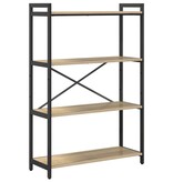 VidaXL Boekenkast Sonoma eiken 80 x 30 x 118 cm Spaanplaat