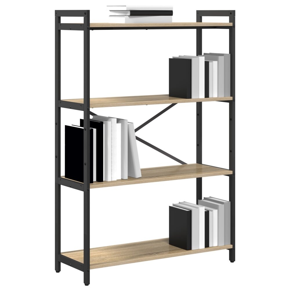 VidaXL Boekenkast Sonoma eiken 80 x 30 x 118 cm Spaanplaat