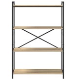 VidaXL Boekenkast Sonoma eiken 80 x 30 x 118 cm Spaanplaat