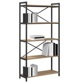 VidaXL Boekenkast artisanaal eikenkleurig 80 x 30 x 153 cm