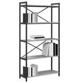 VidaXL Boekenkast Grijs sonoma 80 x 30 x 153 cm Bewerkt hout
