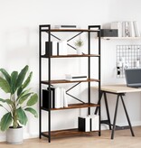 VidaXL Boekenkast Gerookt eiken 80 x 30 x 153 cm Bewerkt hout