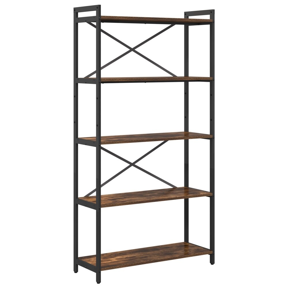 VidaXL Boekenkast Gerookt eiken 80 x 30 x 153 cm Bewerkt hout