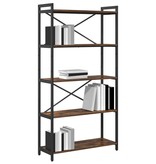 VidaXL Boekenkast Gerookt eiken 80 x 30 x 153 cm Bewerkt hout