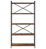 VidaXL Boekenkast Gerookt eiken 80 x 30 x 153 cm Bewerkt hout