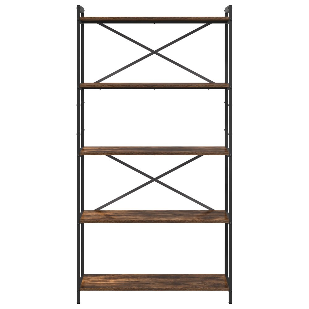 VidaXL Boekenkast Gerookt eiken 80 x 30 x 153 cm Bewerkt hout