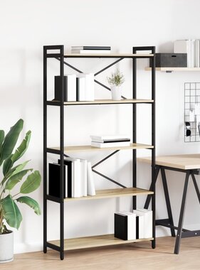 VidaXL Boekenkast Sonoma eiken 80 x 30 x 153 cm Bewerkt hout