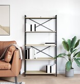 VidaXL Boekenkast Sonoma eiken 80 x 30 x 153 cm Bewerkt hout