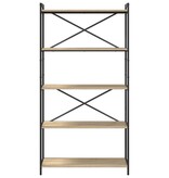 VidaXL Boekenkast Sonoma eiken 80 x 30 x 153 cm Bewerkt hout