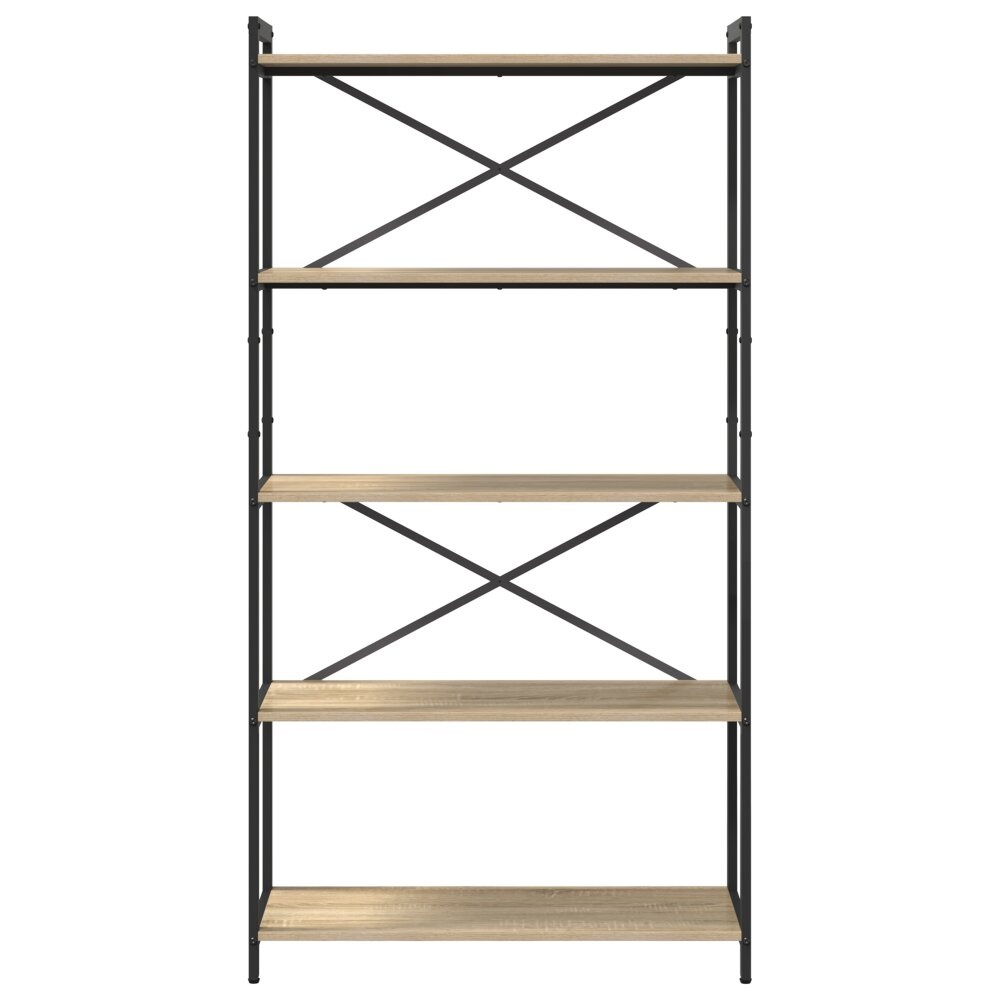 VidaXL Boekenkast Sonoma eiken 80 x 30 x 153 cm Bewerkt hout