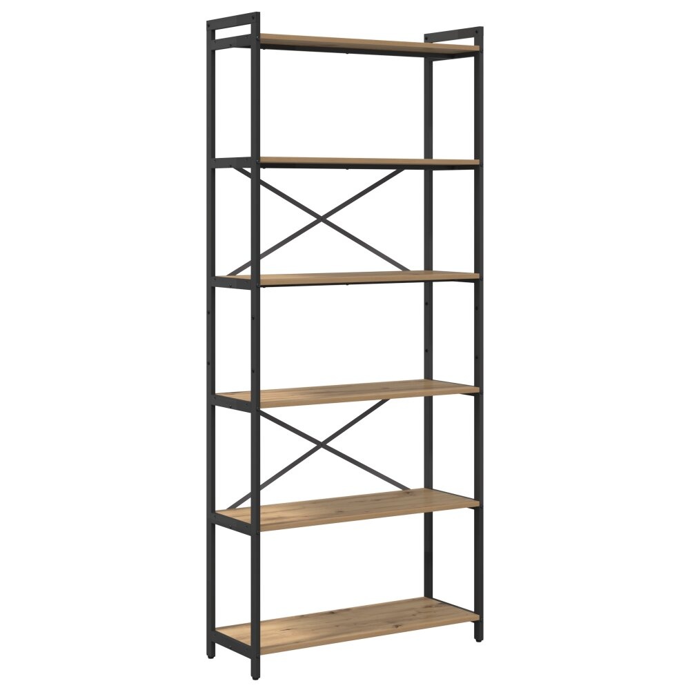 VidaXL Boekenkast artisanaal eikenkleurig 80 x 30 x 188 cm