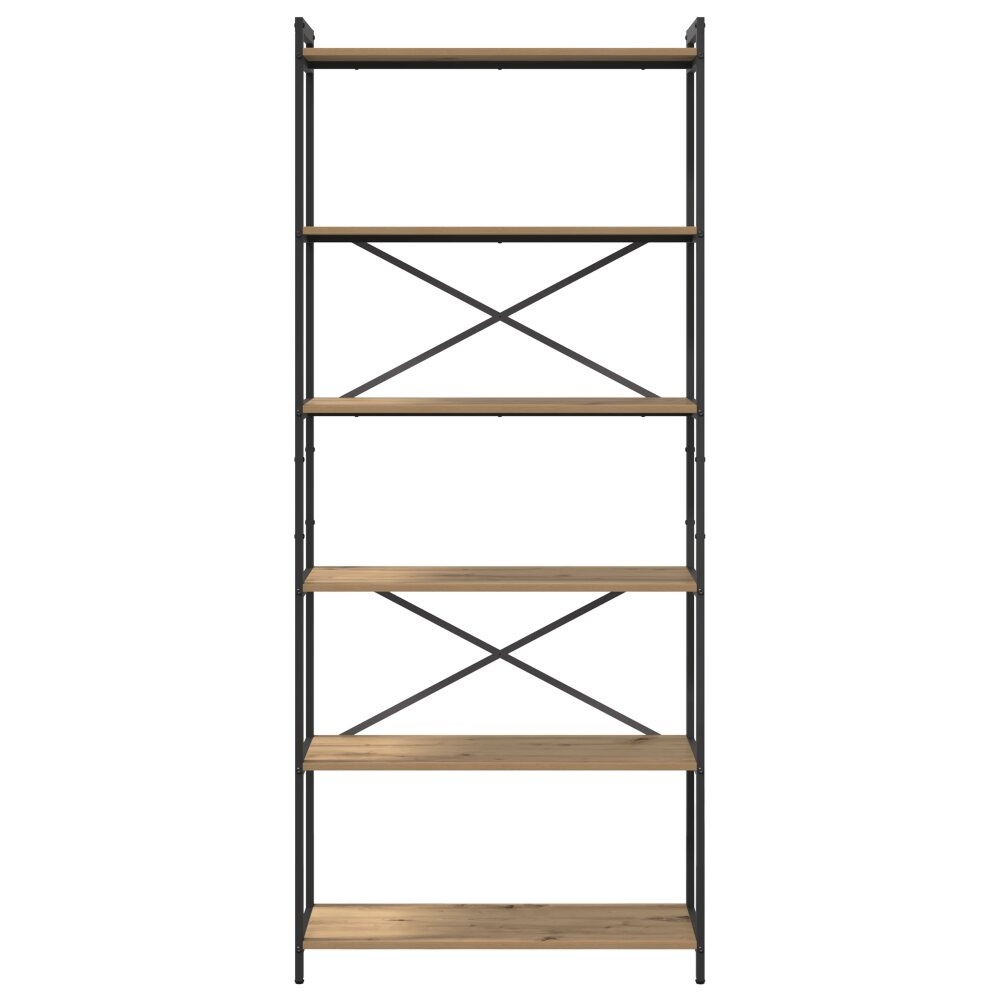 VidaXL Boekenkast artisanaal eikenkleurig 80 x 30 x 188 cm