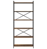 VidaXL Boekenkast Oud hout 80 x 30 x 188 cm Bewerkt hout