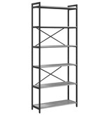 VidaXL Boekenkast Grijs sonoma 80 x 30 x 188 cm Bewerkt hout