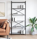 VidaXL Boekenkast Grijs sonoma 80 x 30 x 188 cm Bewerkt hout