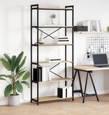 VidaXL Boekenkast Sonoma eiken 80 x 30 x 188 cm Bewerkt hout