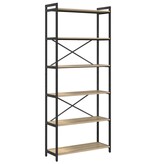 VidaXL Boekenkast Sonoma eiken 80 x 30 x 188 cm Bewerkt hout