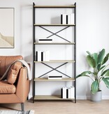 VidaXL Boekenkast Sonoma eiken 80 x 30 x 188 cm Bewerkt hout