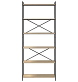 VidaXL Boekenkast Sonoma eiken 80 x 30 x 188 cm Bewerkt hout